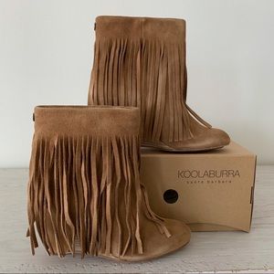 Koolaburra Zarin Fringe boots booties